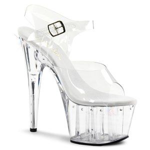 Pleaser Clear Platform Heels